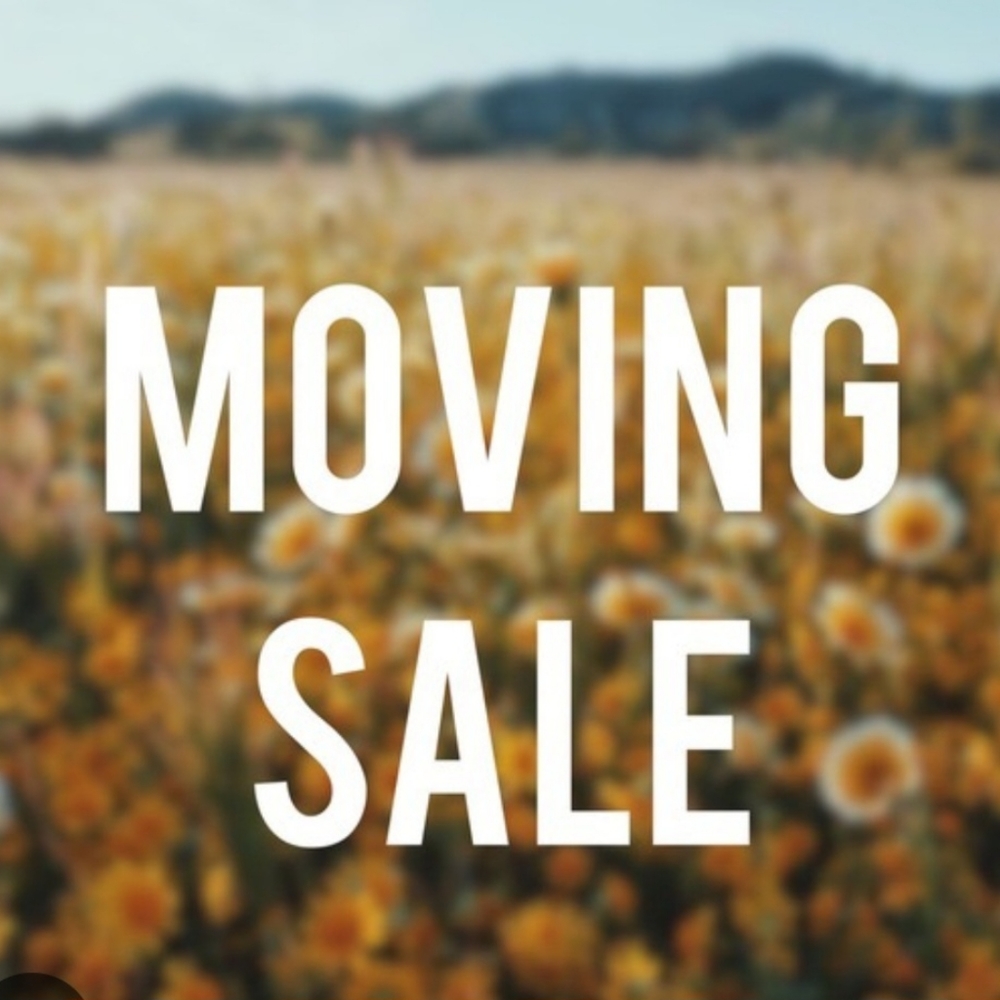 Everything's on sale due to moving at the end of February 2023
